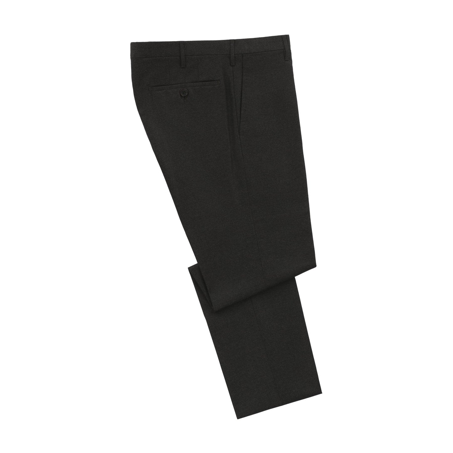 Rota Regular-Fit Virgin Wool Salt Pepper Classic Trousers in Dark Green - SARTALE