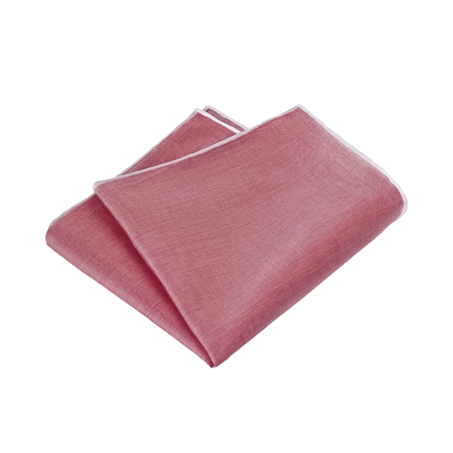 Simonnot Godard Cotton Pocket Square in Red - SARTALE