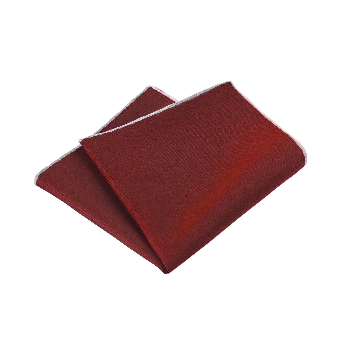 Cotton Pocket Square in Burgundy