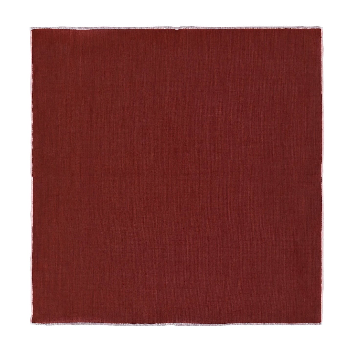 Cotton Pocket Square in Burgundy