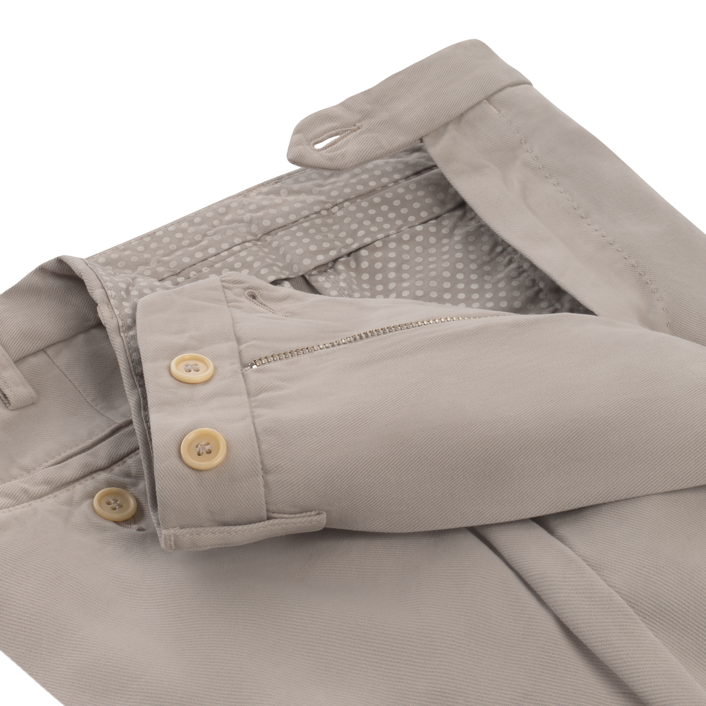 Rota Slim-Fit Cotton and Cashmere-Blend Pleated Trousers in Off White - SARTALE