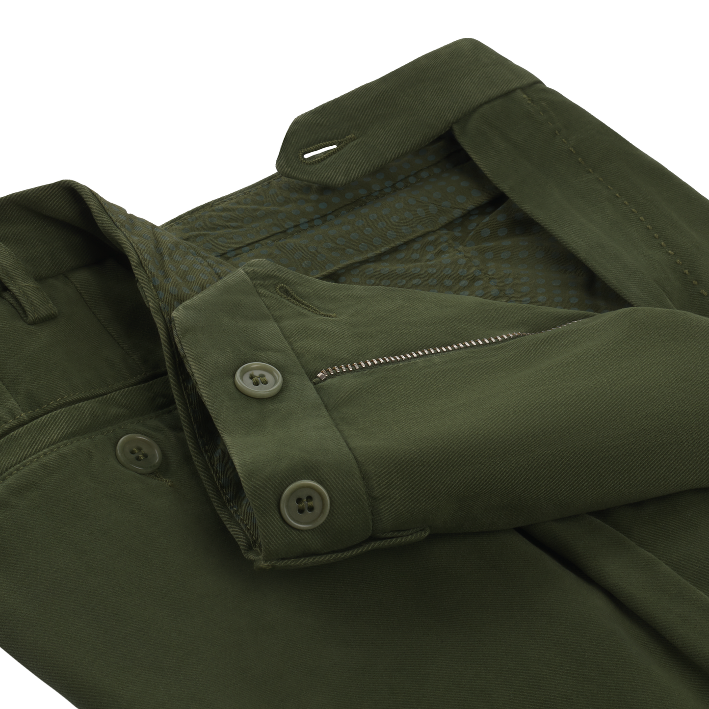 Rota Slim-Fit Cotton and Cashmere-Blend Pleated Trousers in Green - SARTALE