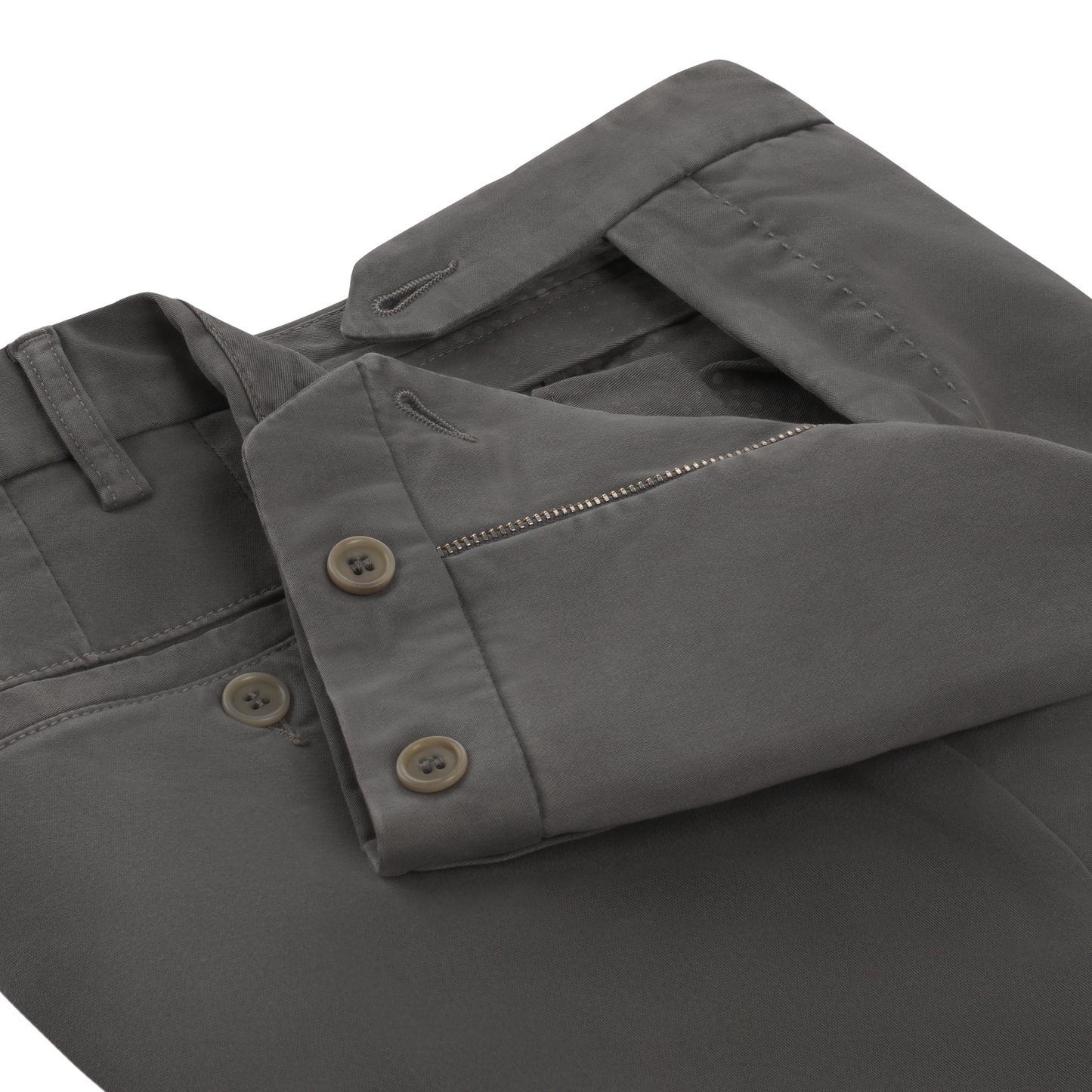 Rota Regular-Fit Stretch-Cotton Trousers in Grey - SARTALE