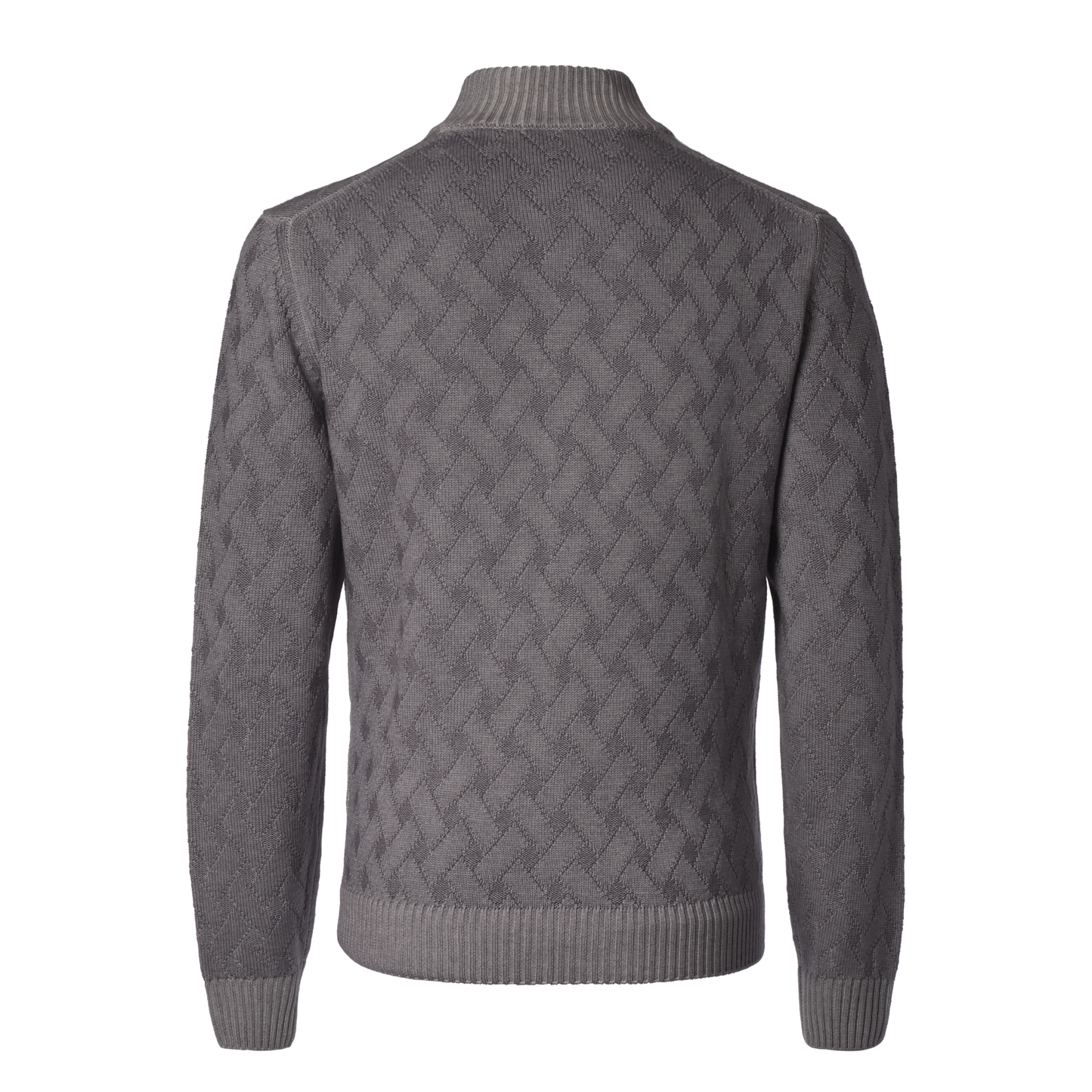 Luigi Borrelli Virgin Wool Cardigan in Grey - SARTALE