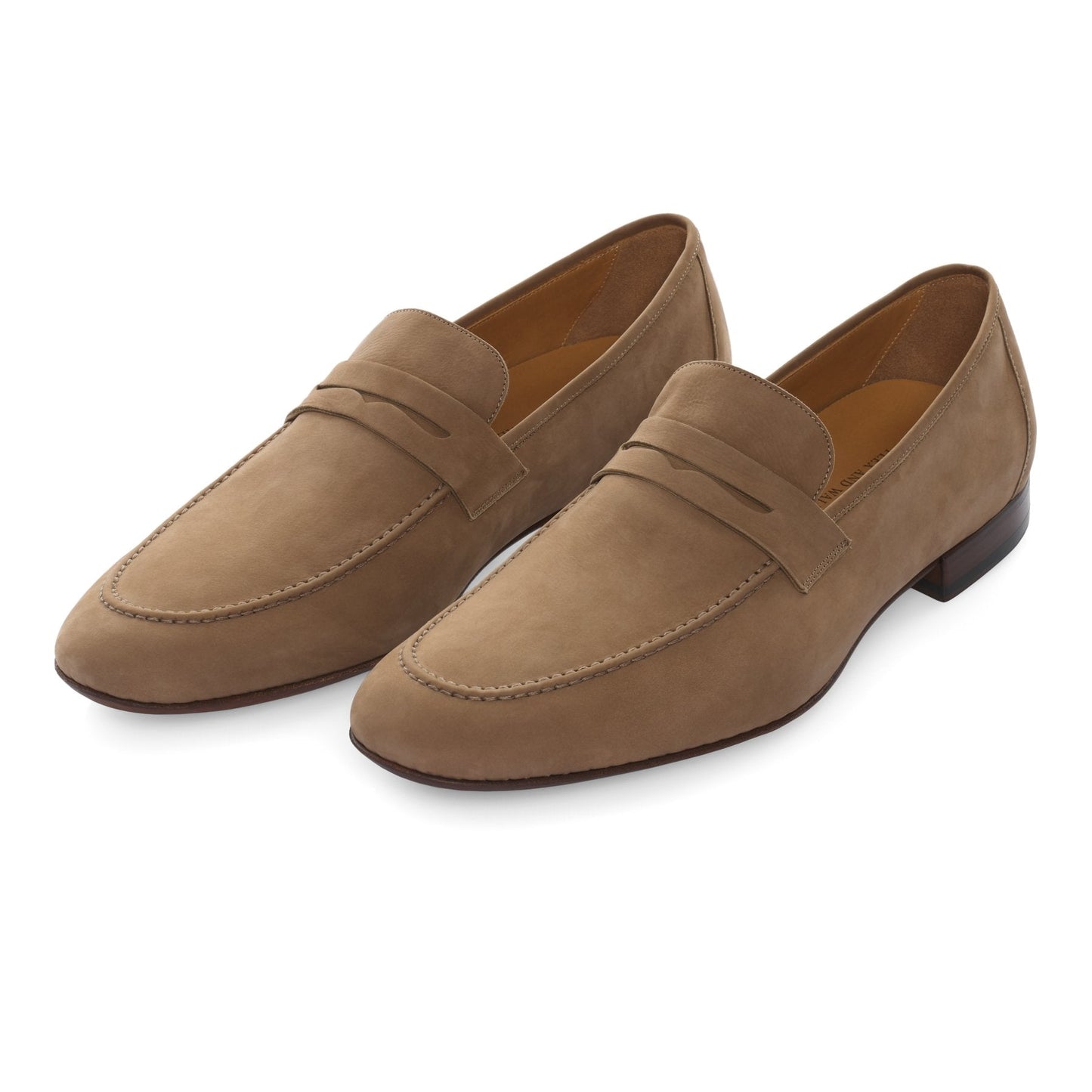 Loro Piana Flex and Walk Nabuk Penny Loafer in Brown - SARTALE