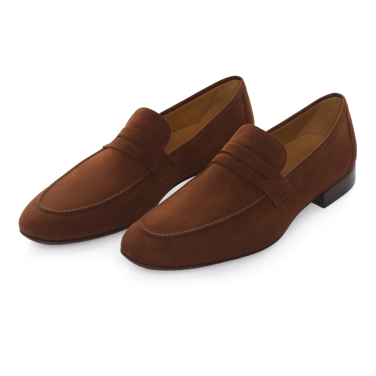 Loro Piana Flex and Walk Nabuk Penny Loafer in Cinnamon Brown - SARTALE