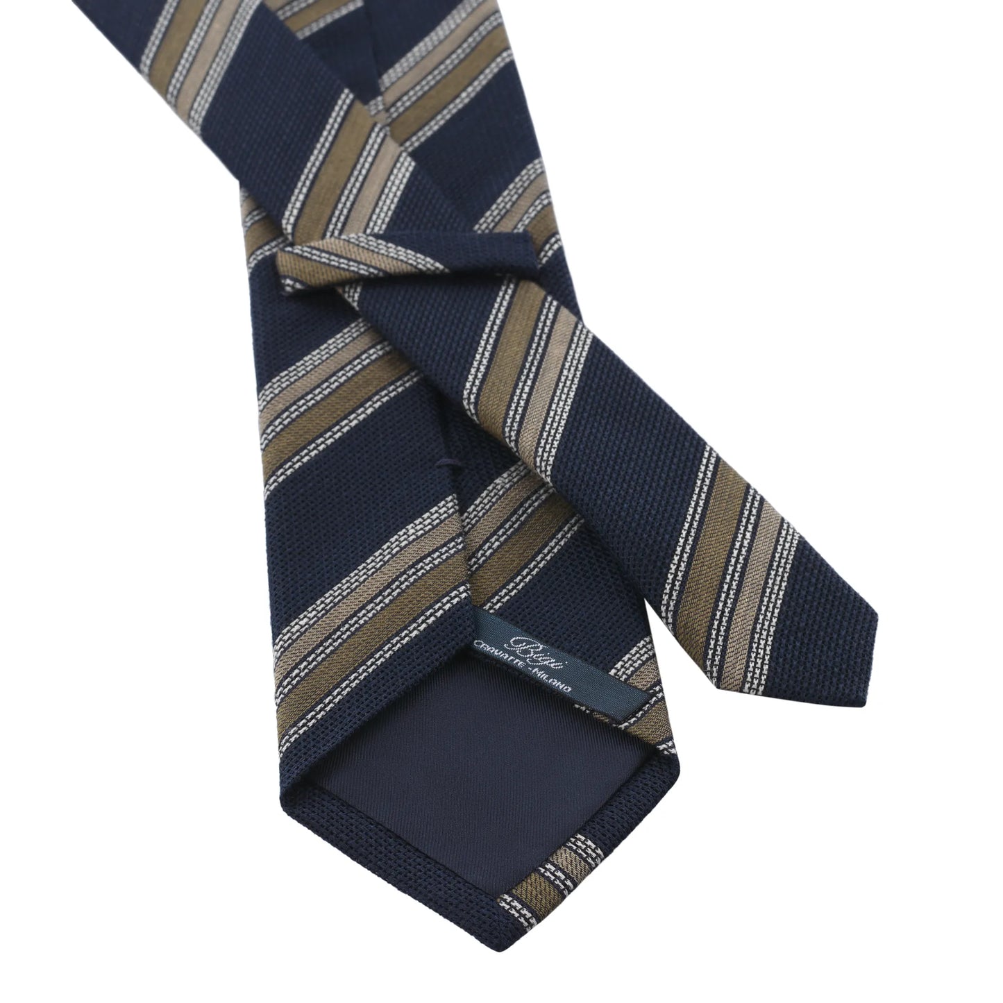 Regimental Grenadine Linen and Silk-Blend Tie