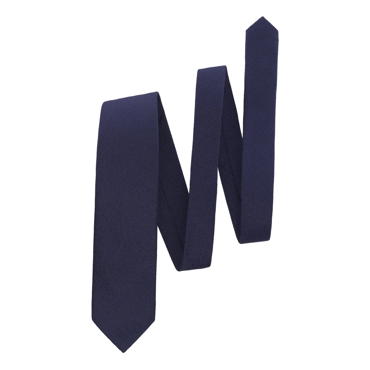 Navy Woven Silk Tie