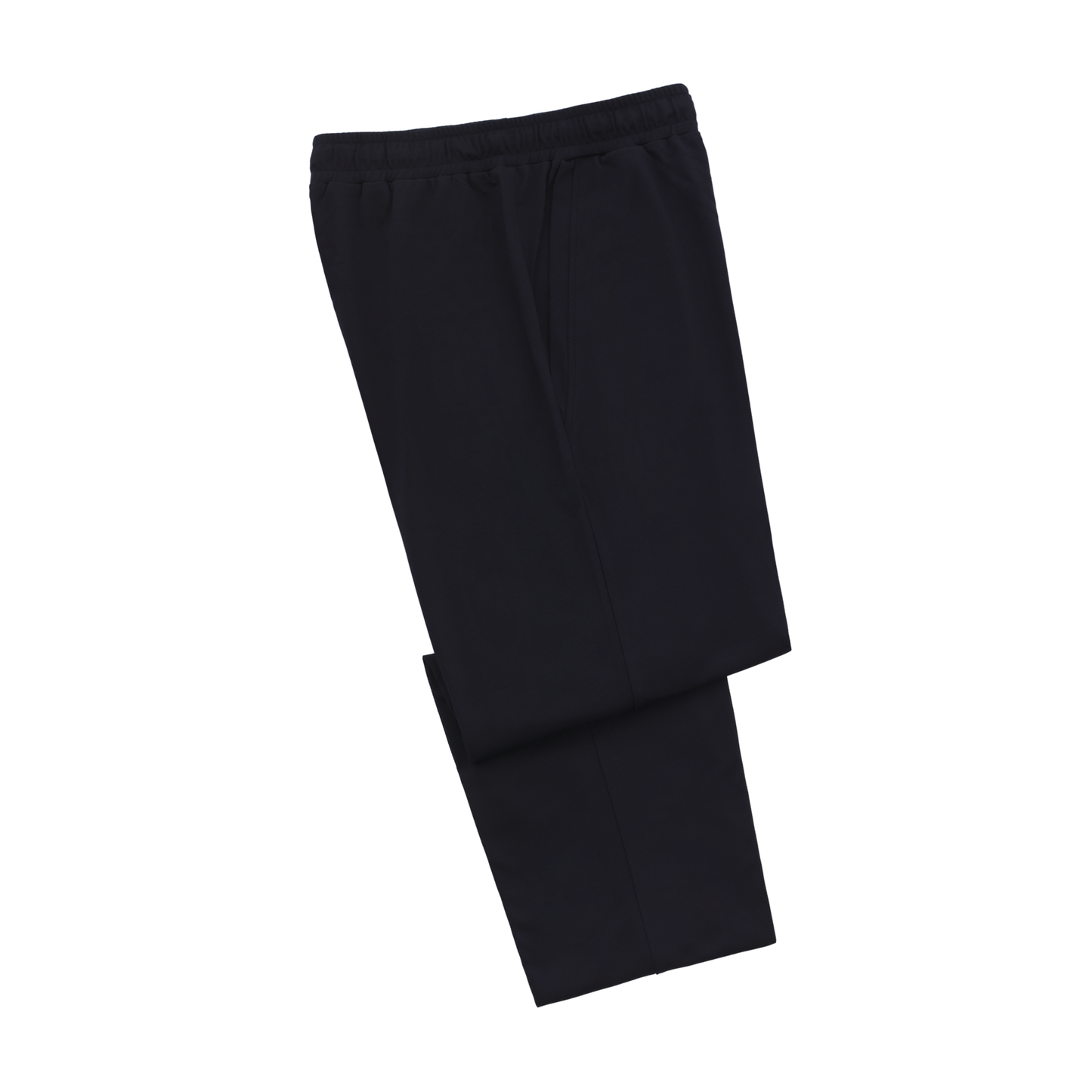 Stretch-Cotton Drawstring Pants in Navy Blue