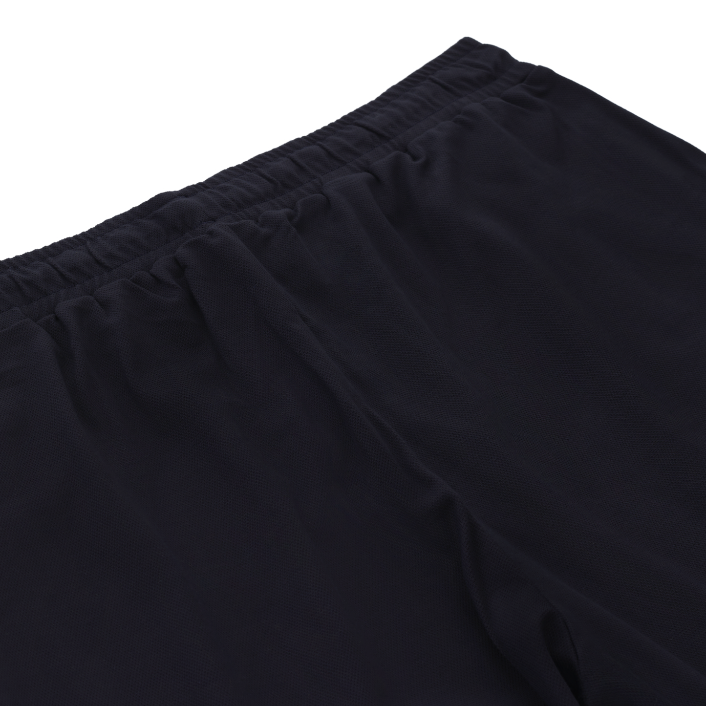 Stretch-Cotton Drawstring Pants in Navy Blue