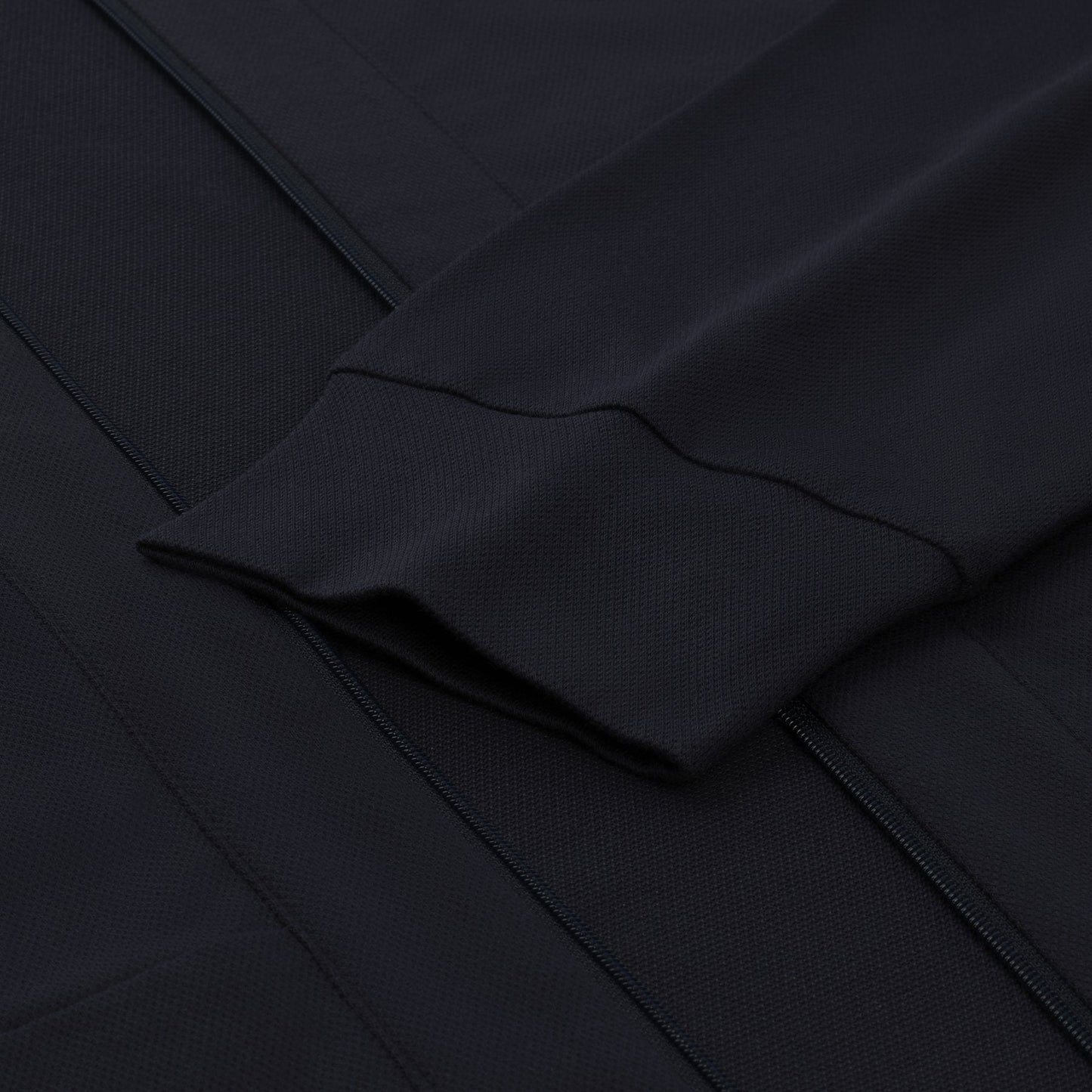 Zimmerli Stretch-Cotton Zip-Up Hoodie in Navy Blue - SARTALE