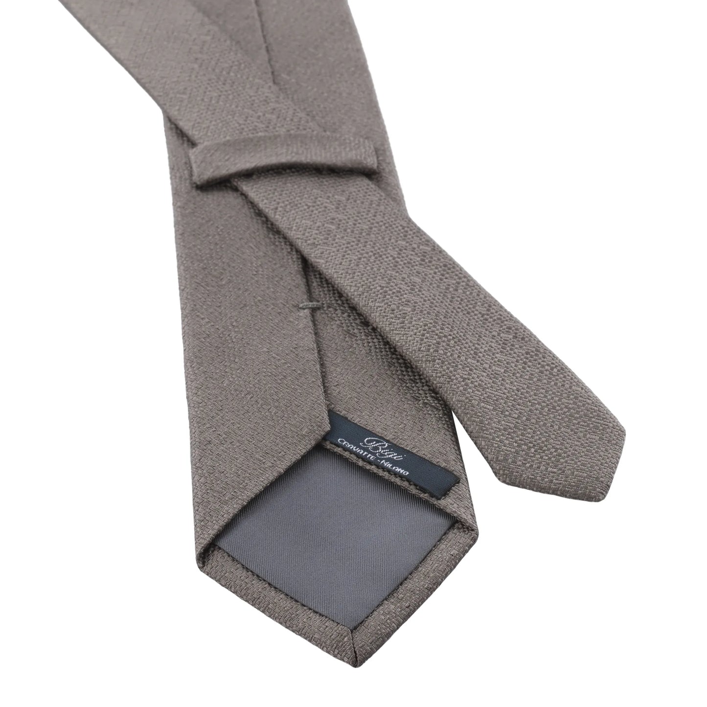 Silver Grey Woven Silk Tie