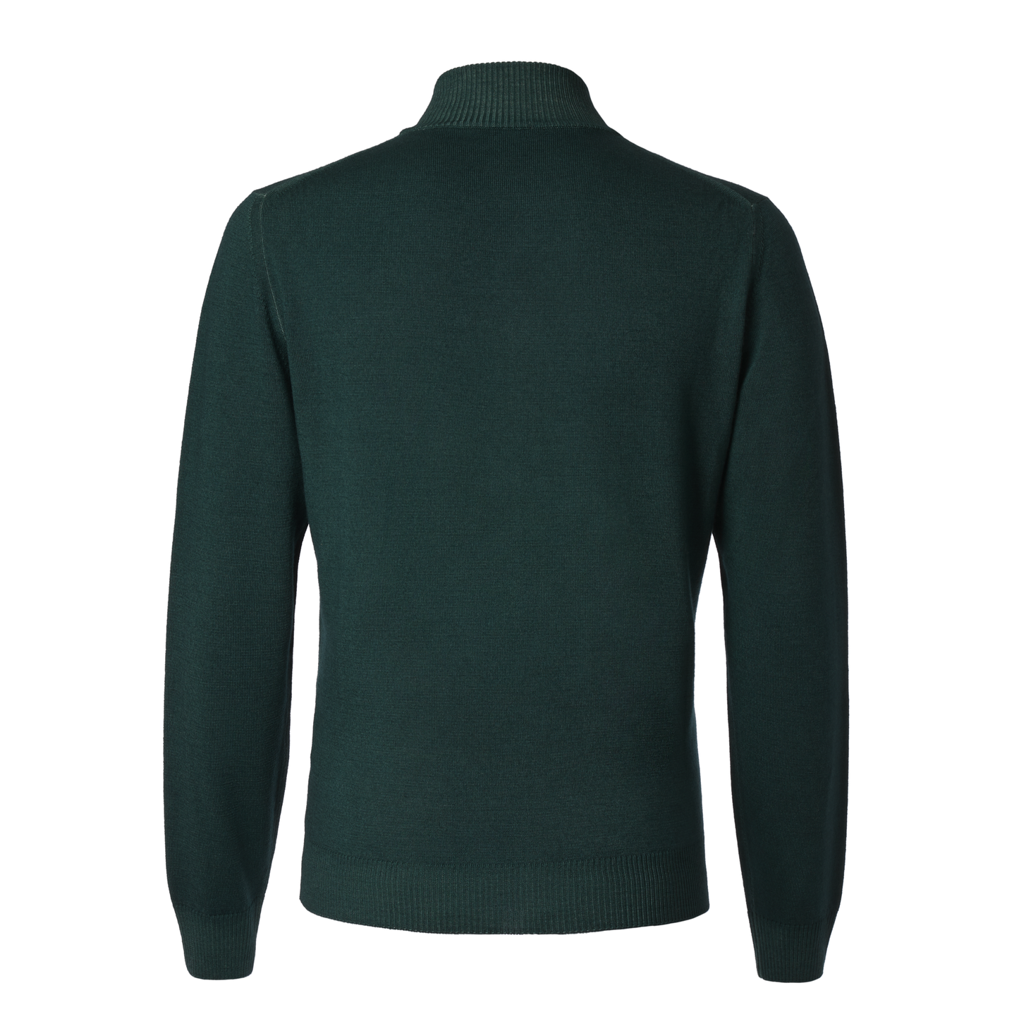 Luigi Borrelli Virgin Wool Zip-Up Bomber Sweater in Green - SARTALE
