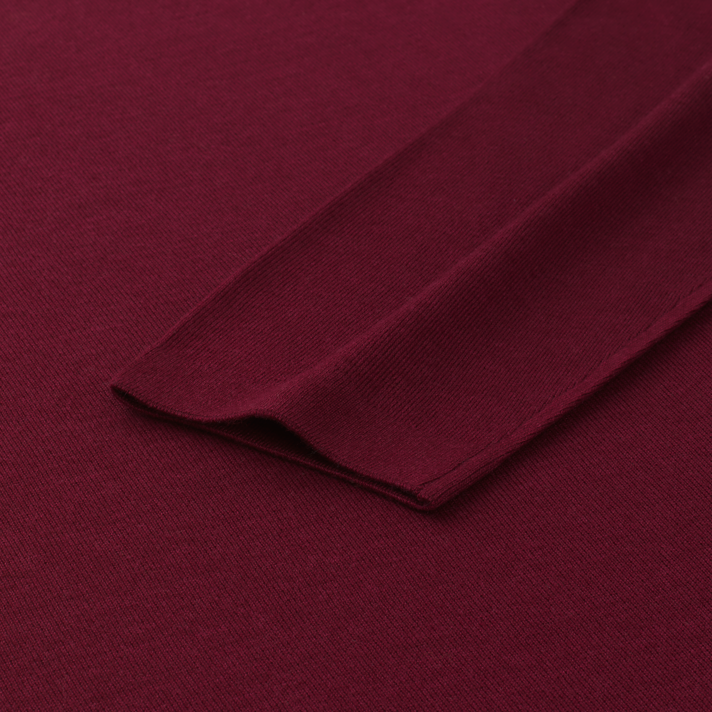 Luigi Borrelli Crew-Neck Virgin Wool, Silk and Cashmere-Blend Sweater in Burgundy - SARTALE