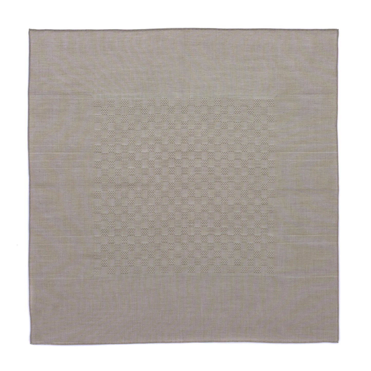 Cotton Pocket Square in Beige