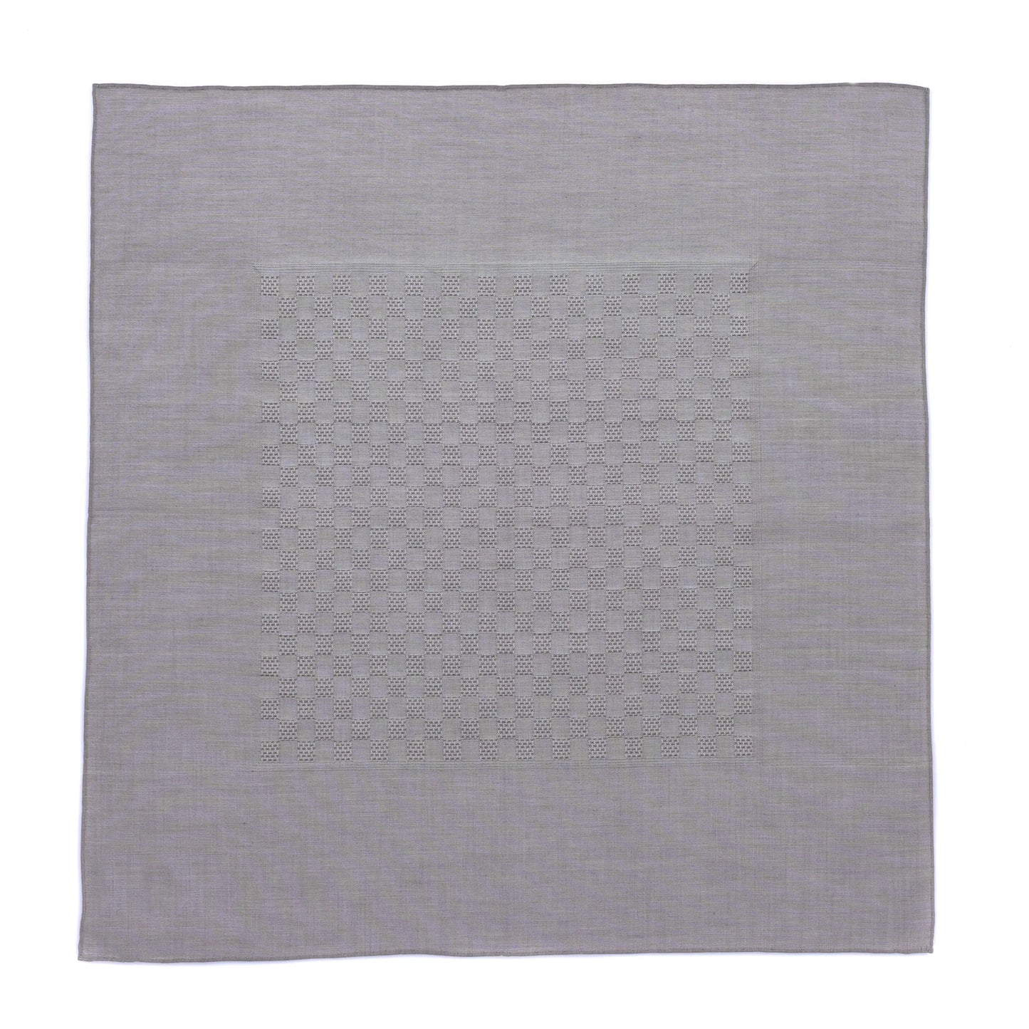 Cotton Pocket Square in Grey