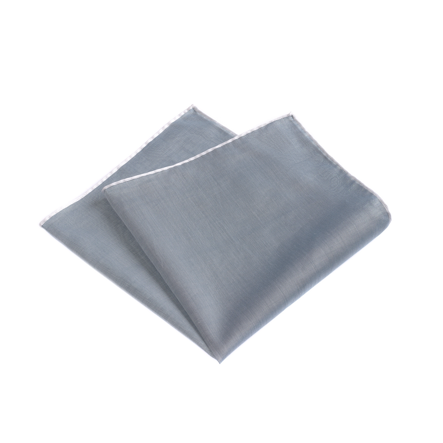 Cotton Pocket Square in Grey
