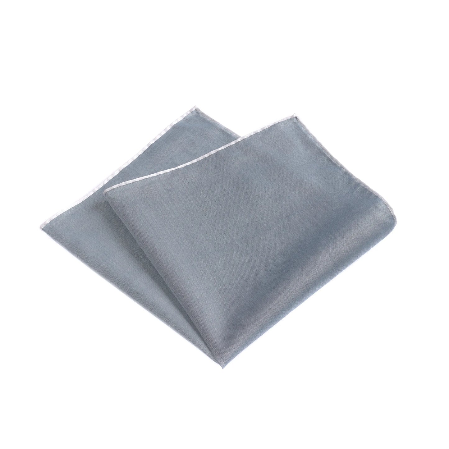 Cotton Pocket Square in Grey