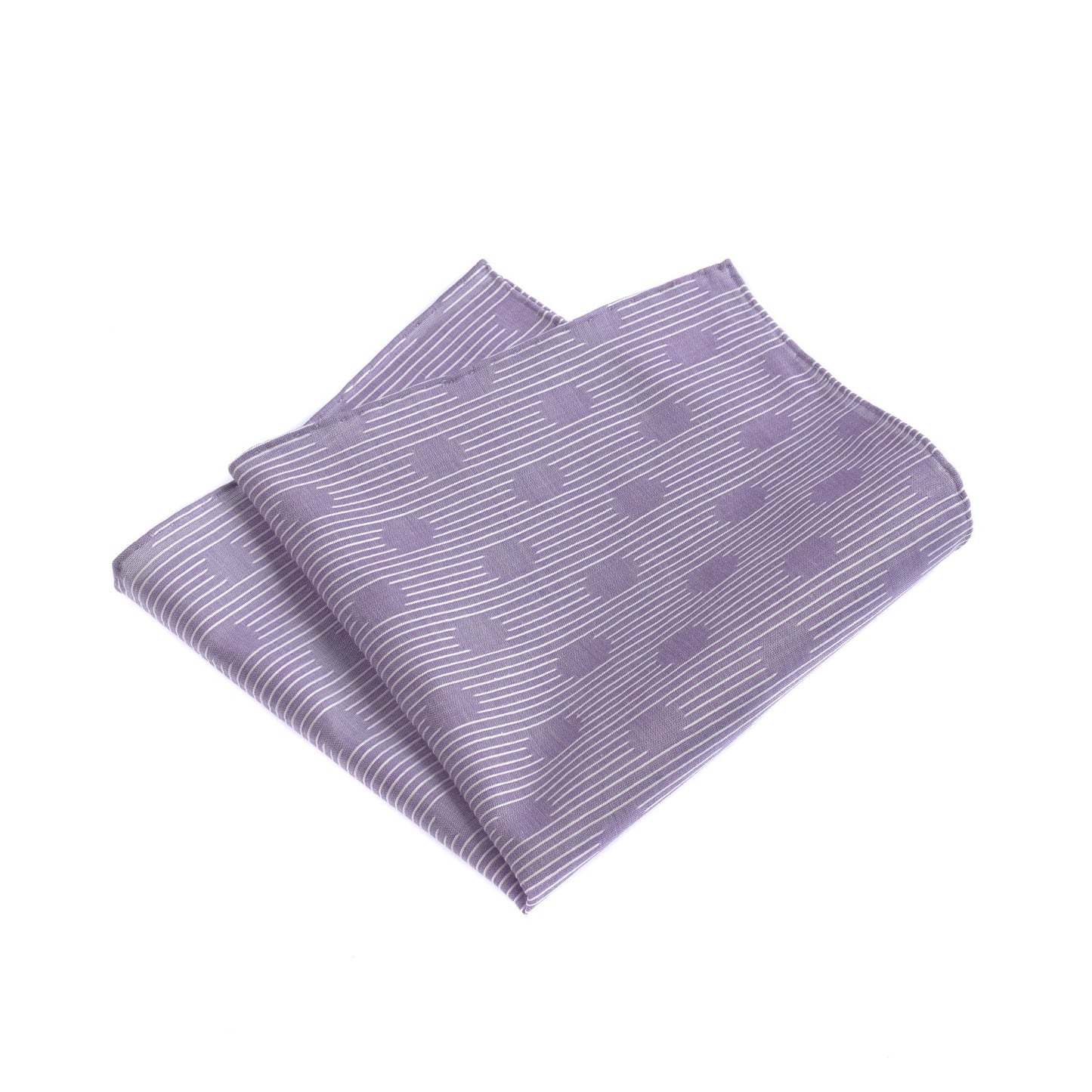 Simonnot Godard Printed Cotton Pocket Square in Violet - SARTALE