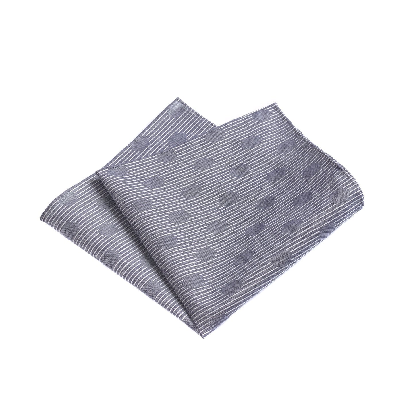 Simonnot Godard Printed Cotton Pocket Square in Navy Blue - SARTALE