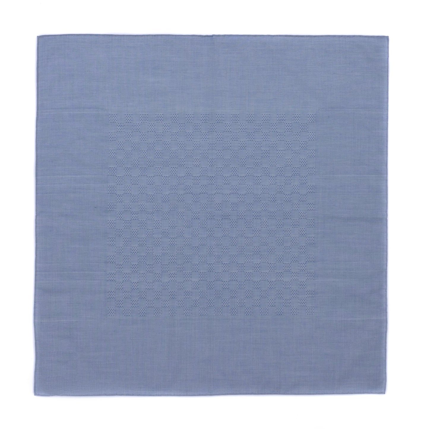 Cotton Pocket Square in Light Blue
