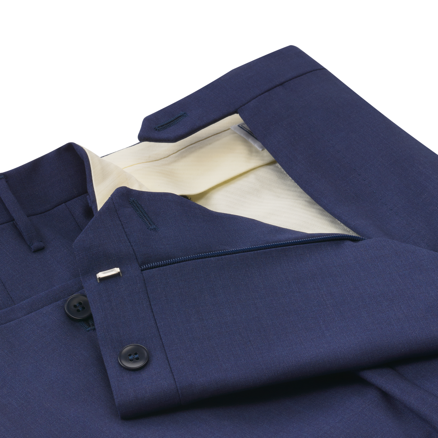 Rota Regular-Fit Classic Virgin Wool Trousers in Blue - SARTALE
