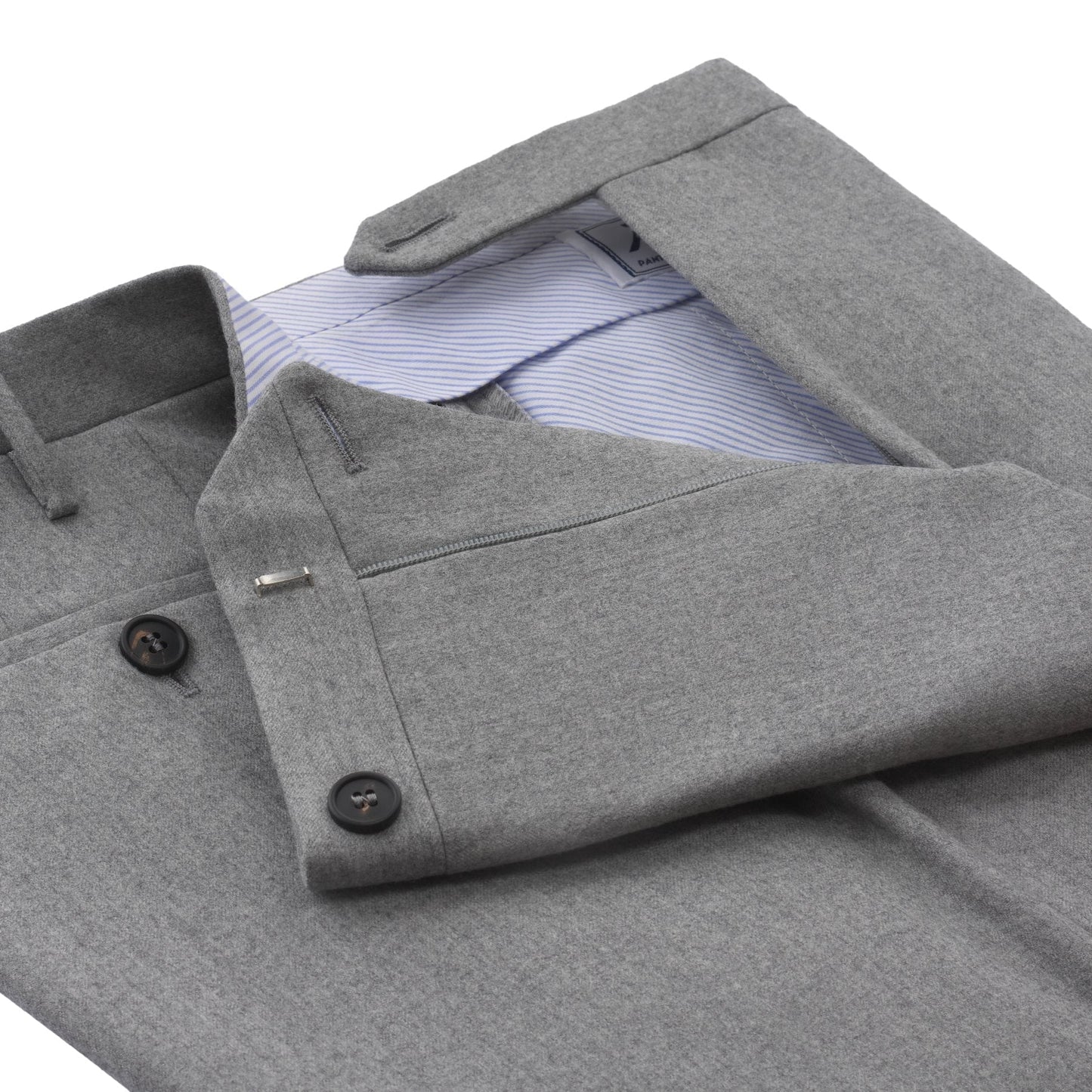 Rota Regular-Fit Virgin Wool Classic Trousers in Grey - SARTALE