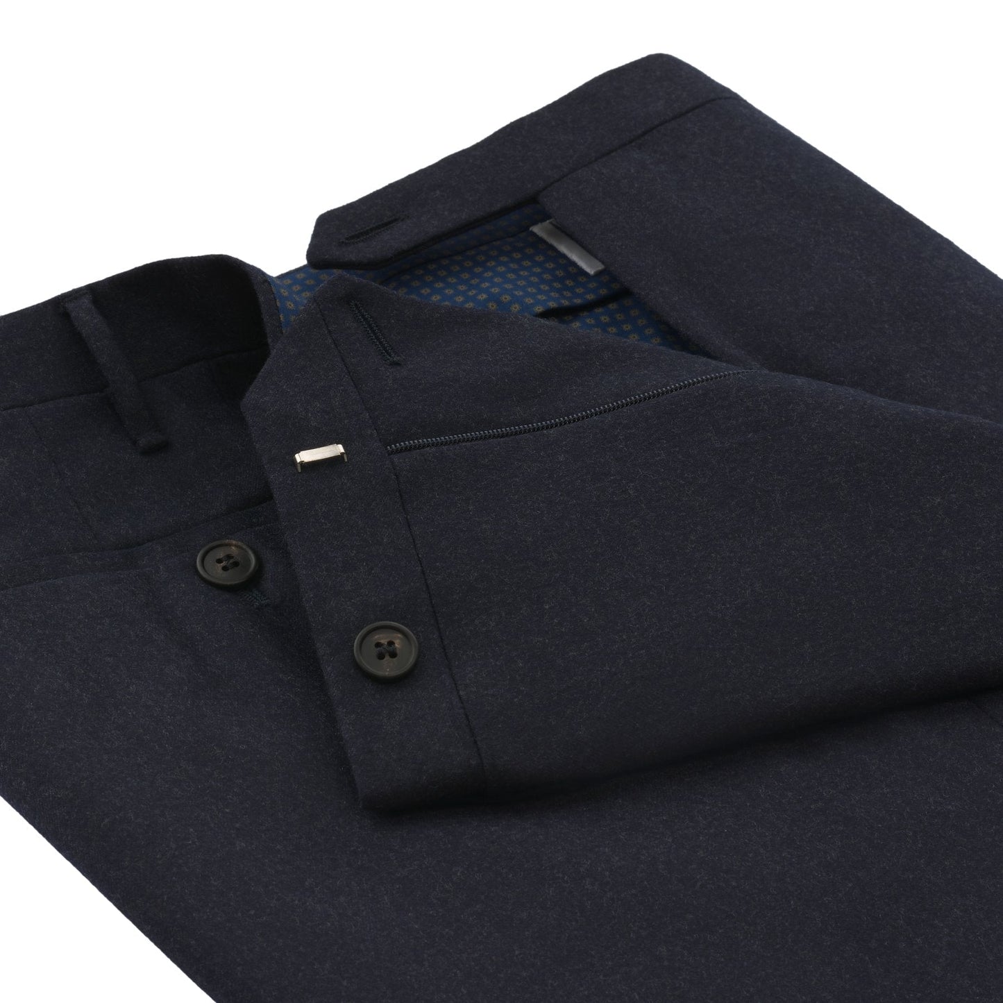 Rota Regular-Fit Virgin Wool Trousers in Dark Blue - SARTALE