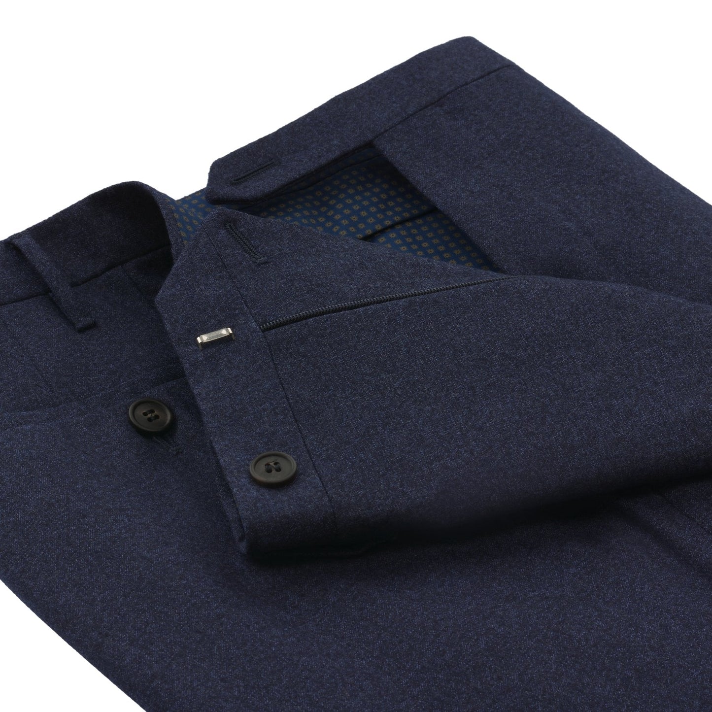 Rota Regular-Fit Virgin Wool Trousers in Blue - SARTALE