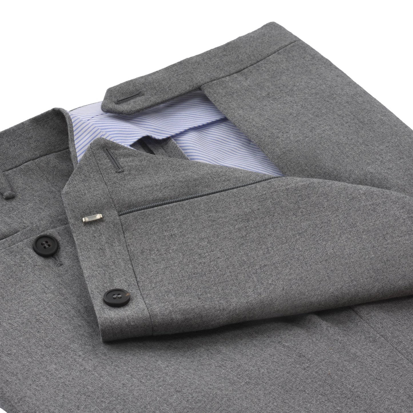 Rota Regular-Fit Virgin Wool Trousers in Grey - SARTALE