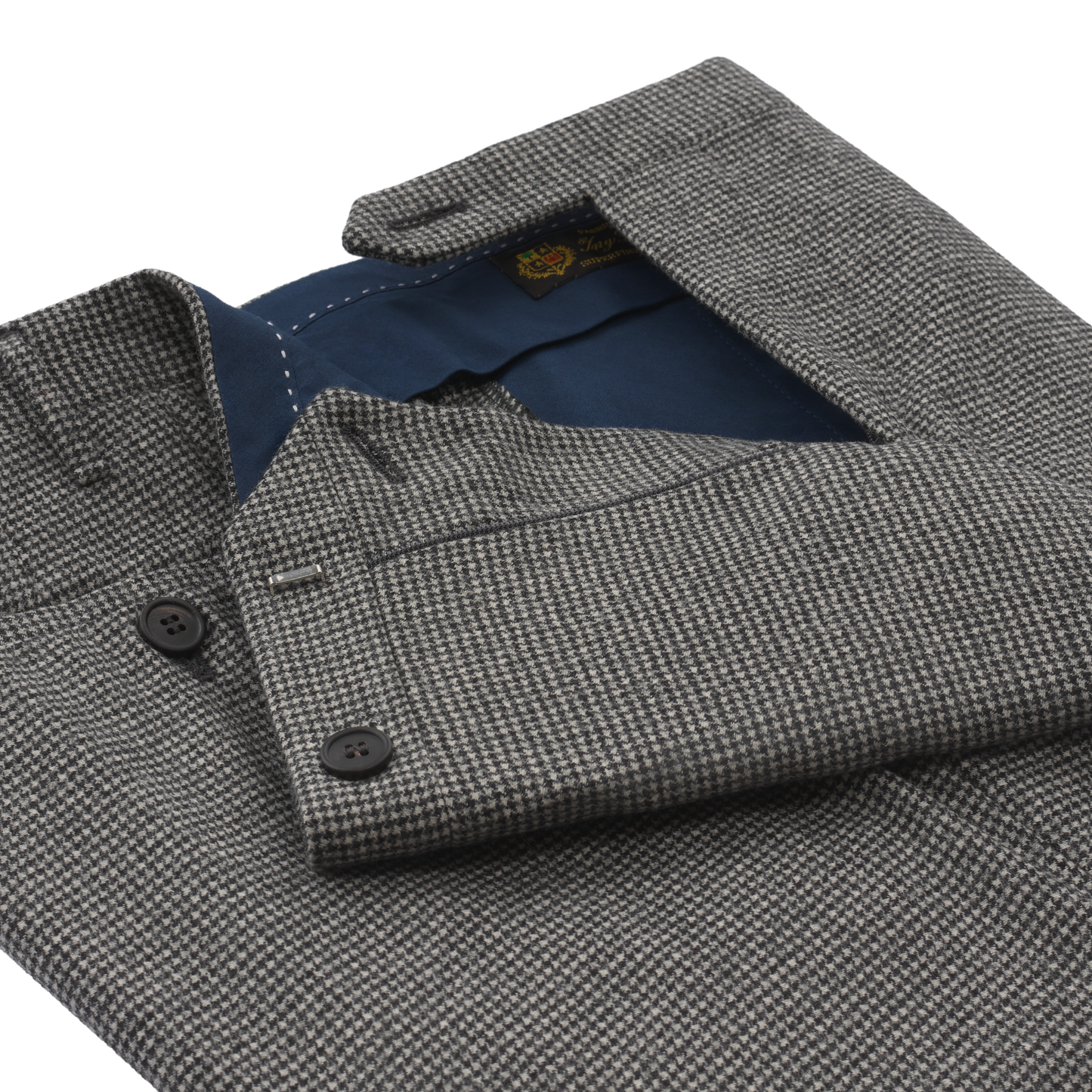 Rota Regular-Fit Houndstooth Wool and Cashmere-Blend Trousers in Grey - SARTALE