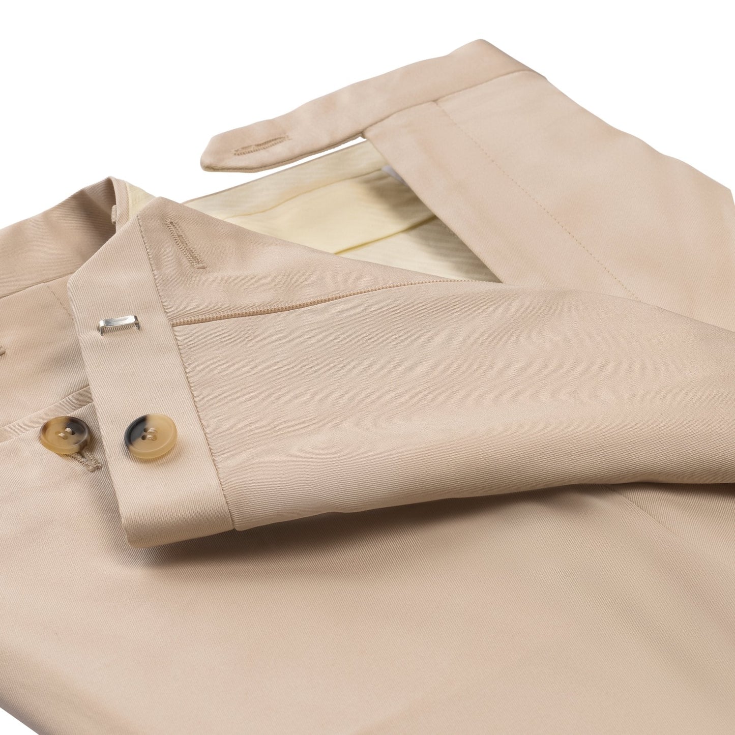 Rota Regular-Fit Pleated Elegant Twill Cotton Trousers - SARTALE