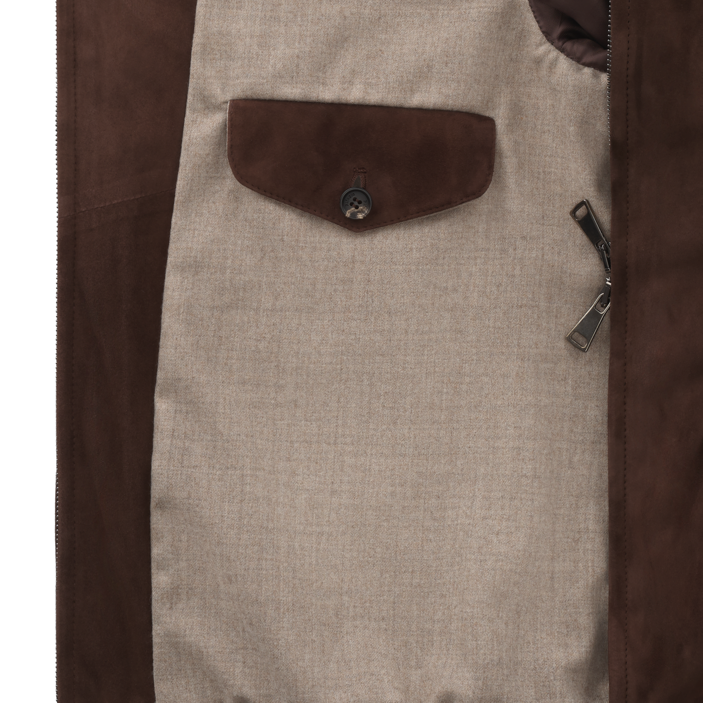 Alfredo Rifugio Suede Bomber Jacket in Brown - SARTALE