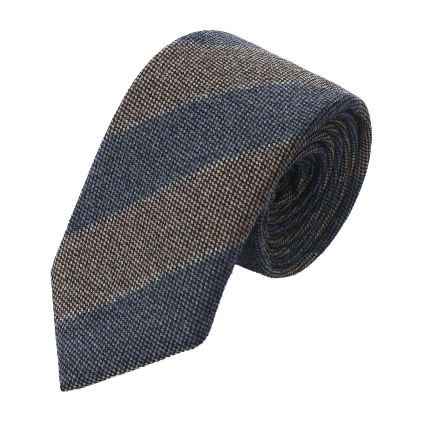 Regimental Woven Wool Tie in Multicolor