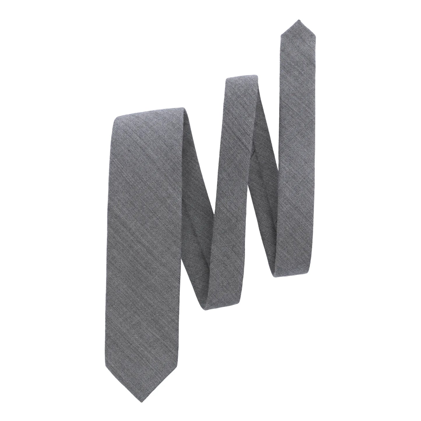 Woven Lined Grey Tie