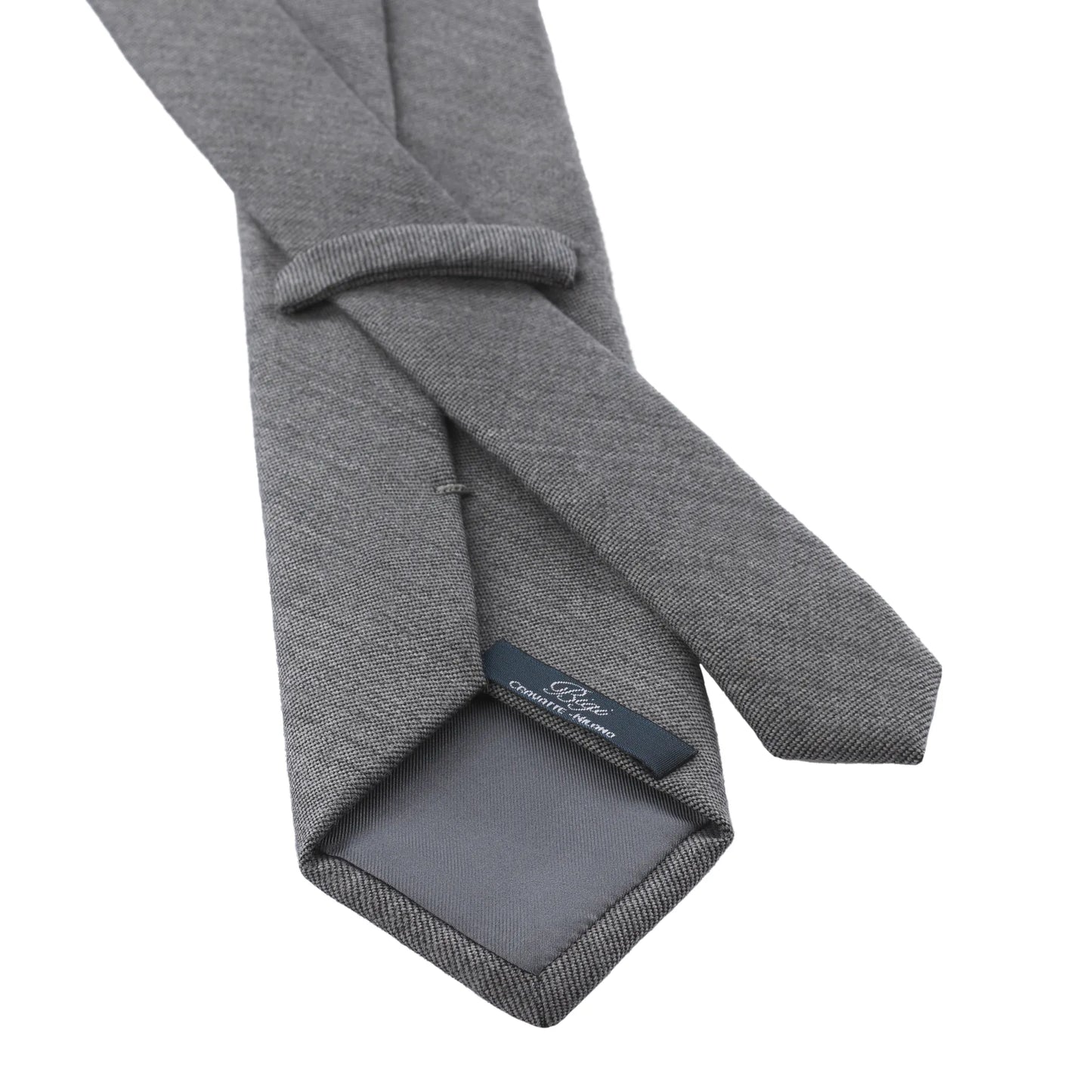 Woven Lined Grey Tie