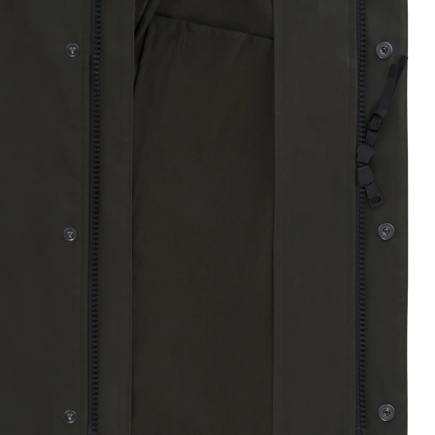 Double Hooded Parka in Green and Yellow