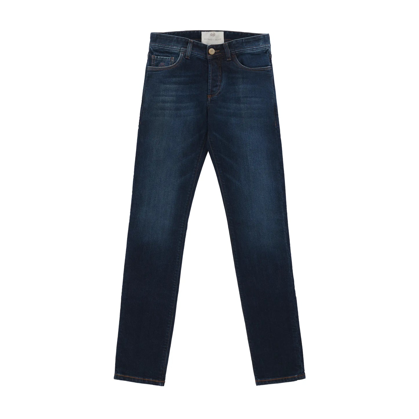 Slim-Fit Cotton Jeans in Blue