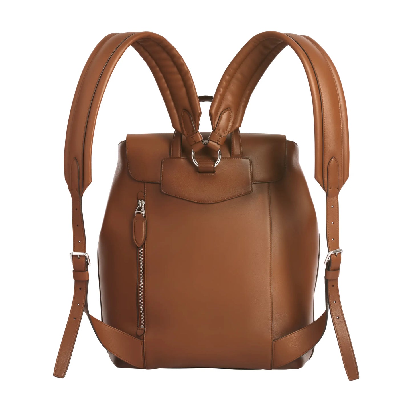 Smooth Calf Leather Backpack in Brown