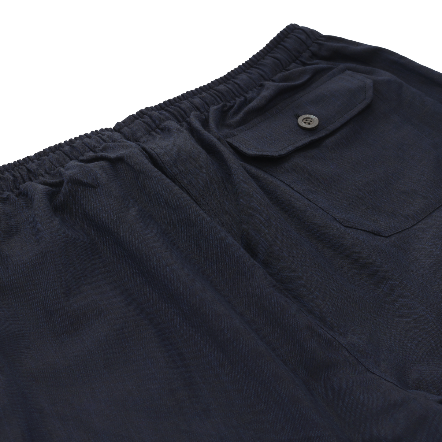 Linen and Cotton-Blend Trousers in Midnight Blue