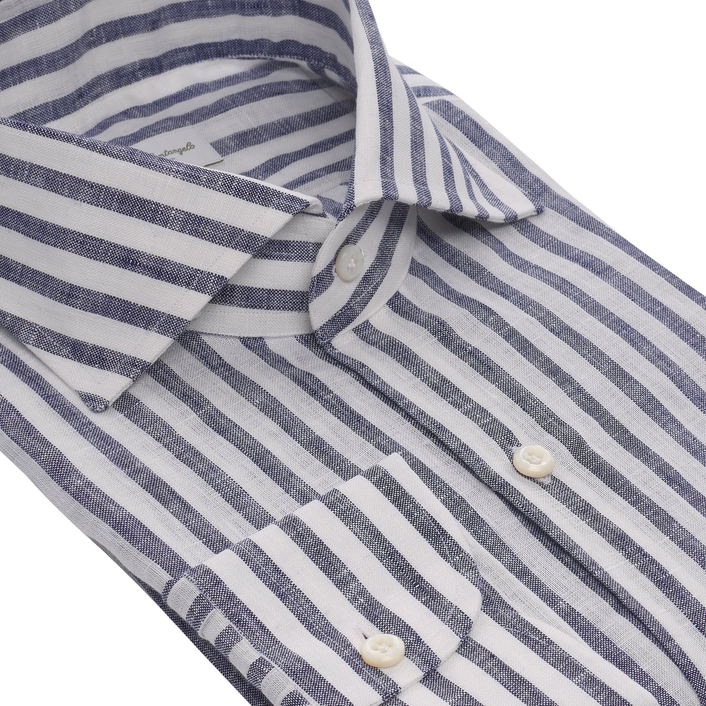 Maria Santangelo Tailored-Fit Striped Linen Shirt - SARTALE