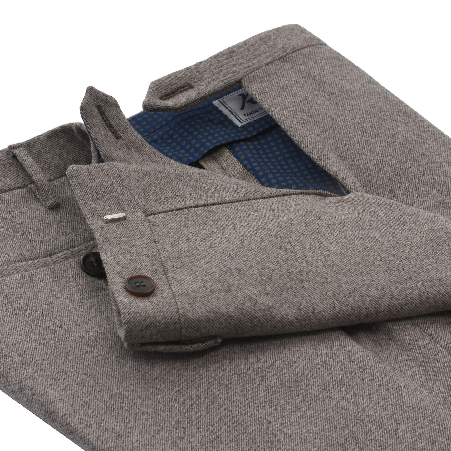 Rota Regular-Fit Virgin Wool Trousers in Light Brown - SARTALE