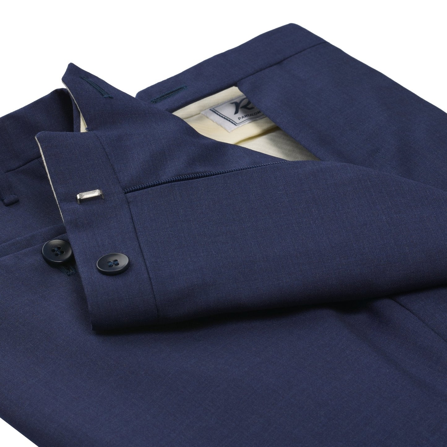 Rota Slim-Fit Virgin Wool Trousers in Blue - SARTALE
