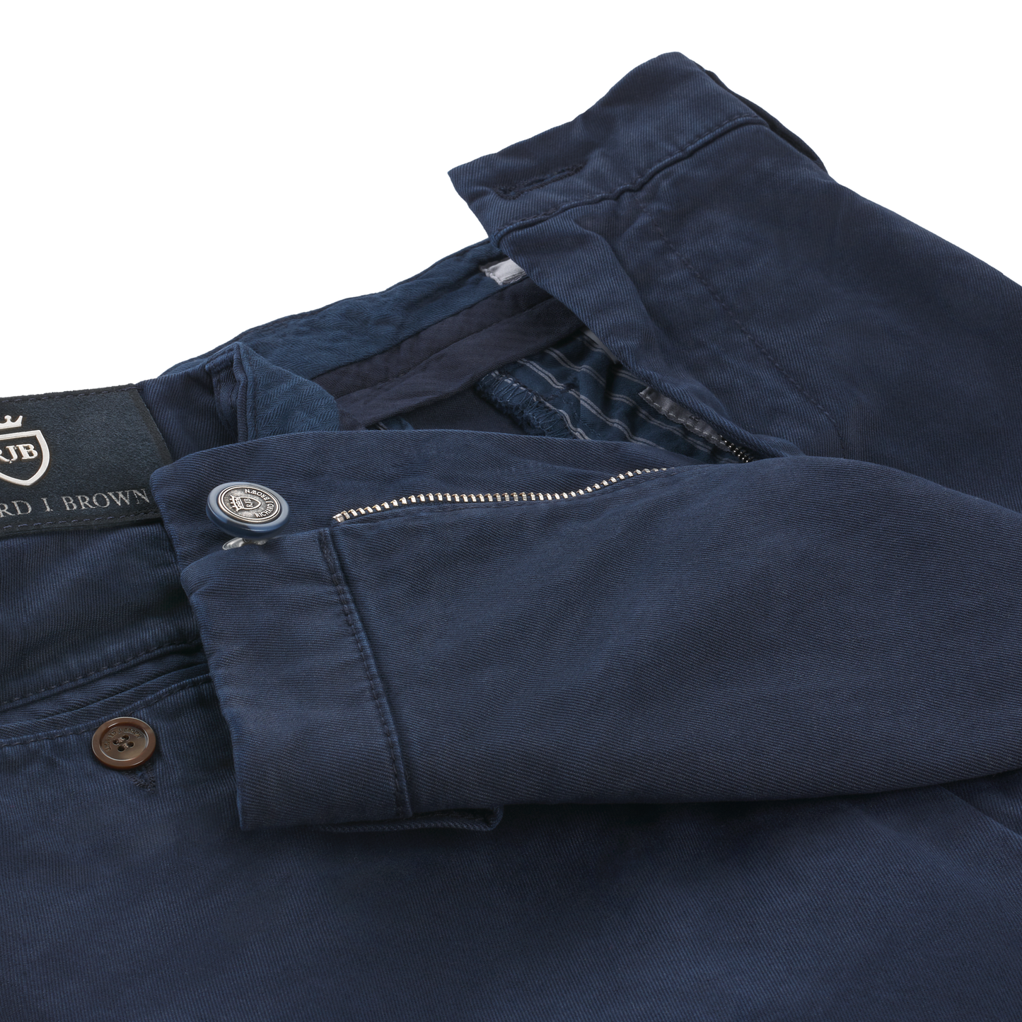 Richard J. Brown Regular-Fit Stretch-Cotton Trousers in Blue - SARTALE