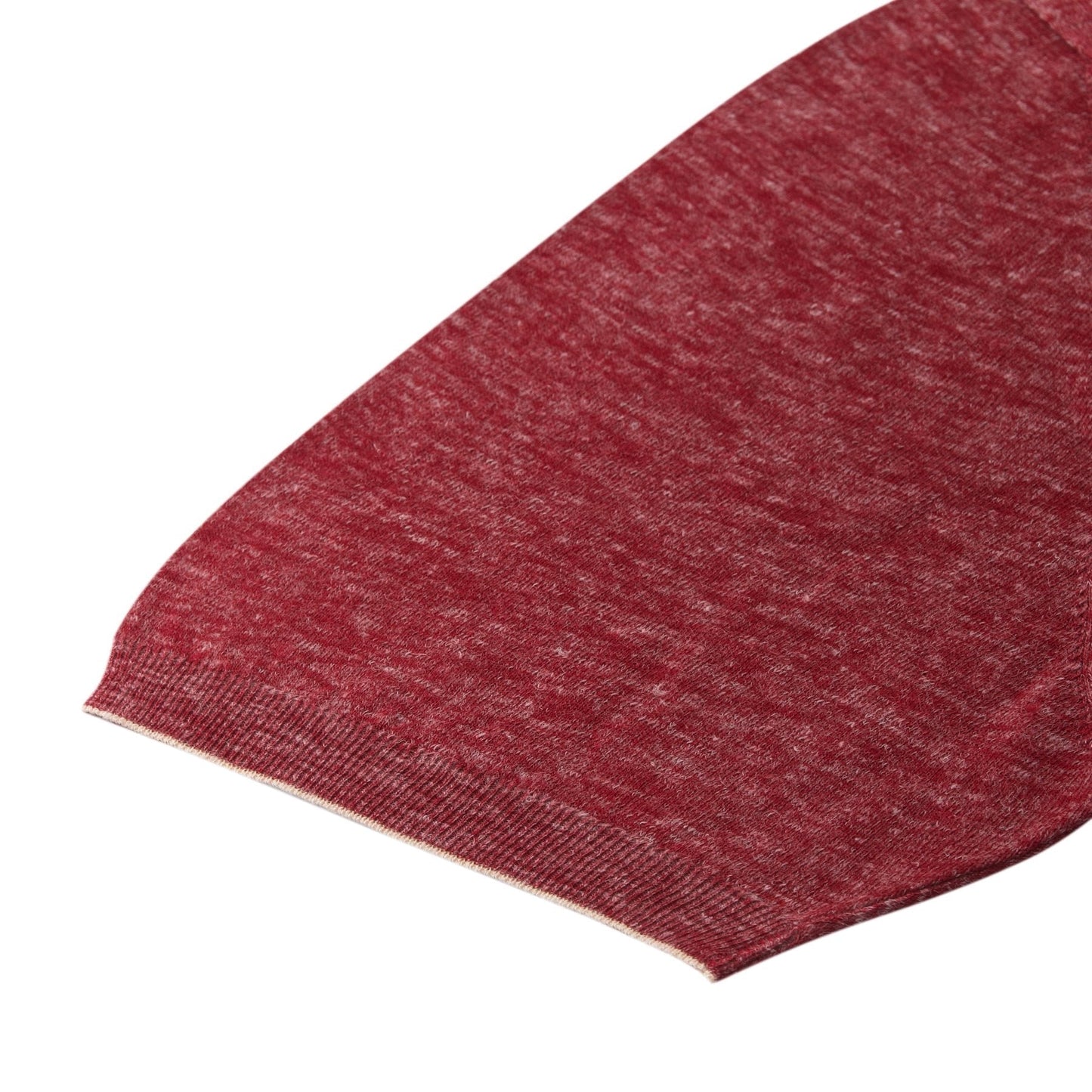 Svevo Silk and Linen-Blend Red Polo Shirt with Half Zip - SARTALE