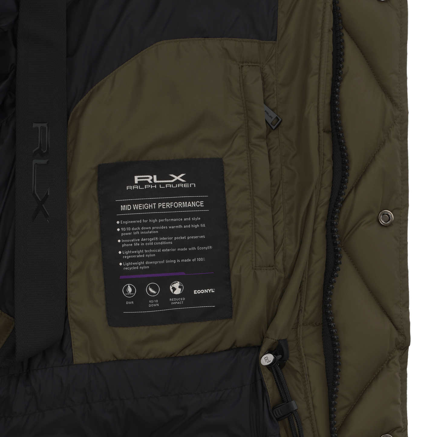 Hooded White Duck-Down Padded Jacket