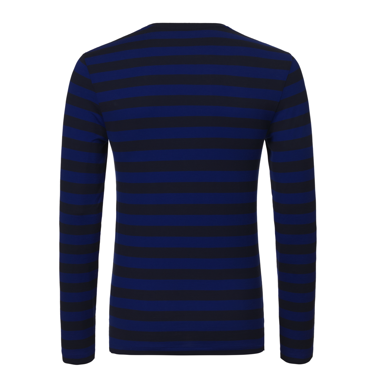 Slim-Fit Striped Cotton-Jersey T-Shirt in Navy Blue