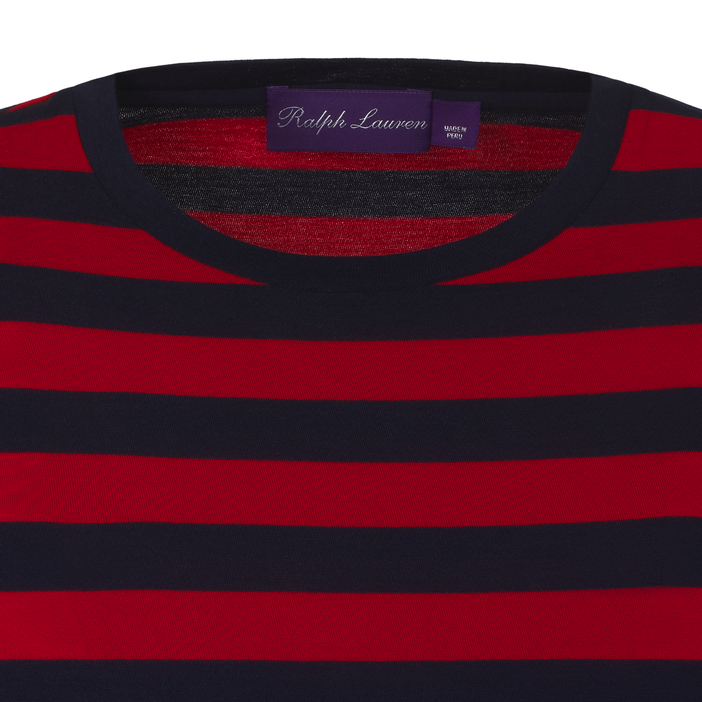 Crew-Neck Pima Cotton T-Shirt in Red