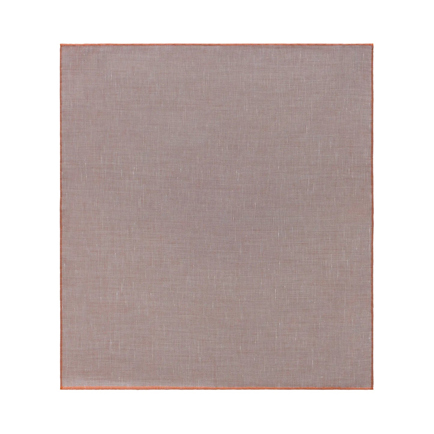 Linen and Cotton-Blend Pocket Square in Brown