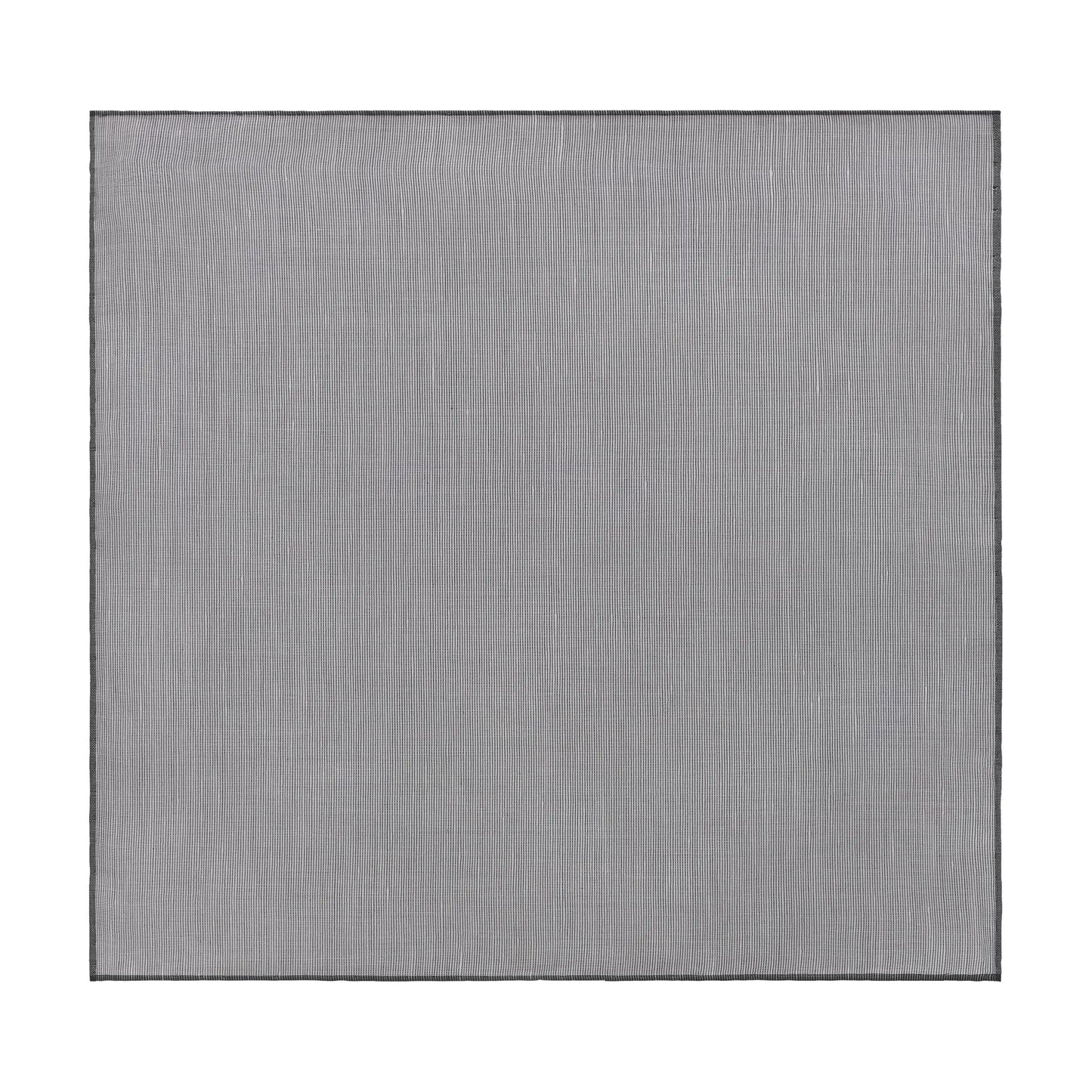 Cotton and Linen-Blend Pocket Square in Grey